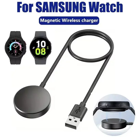 For Samsung Galaxy Watch 8/7/6/5pro/5/4/3 Active 2 Portable USB Cable Fast Charging Dock Station Magnetic Watch Wireless Charger Peaceful Pleasures Health and Wellness