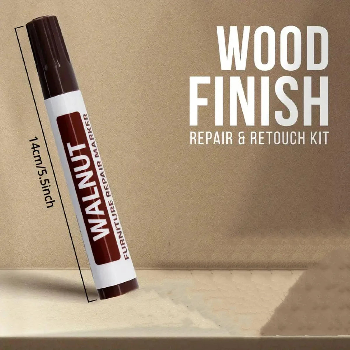 6-Piece Wood Furniture Repair Touch-Up Pens | Scratch Fix