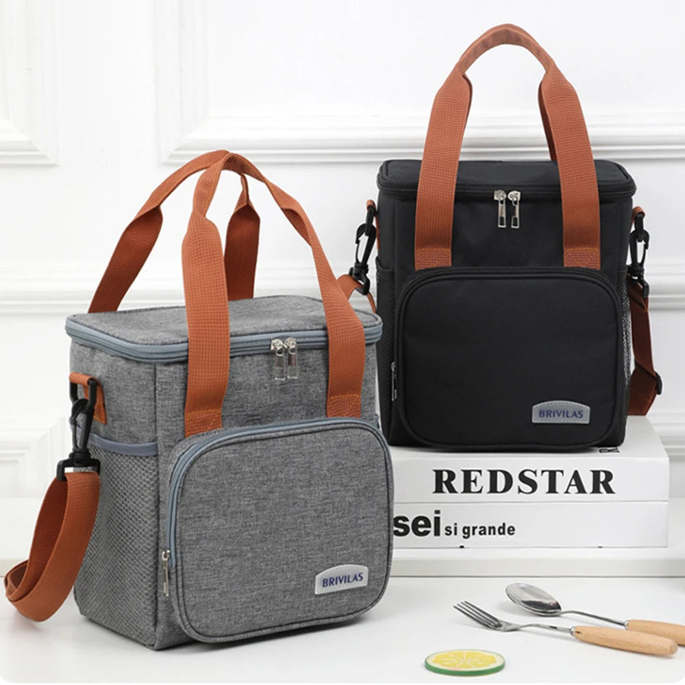 European And American Fashion Can Cross Body Thickened Lunch Insulation Bag With Large Capacity Business Lunch Bag Peaceful Pleasures Health and Wellness