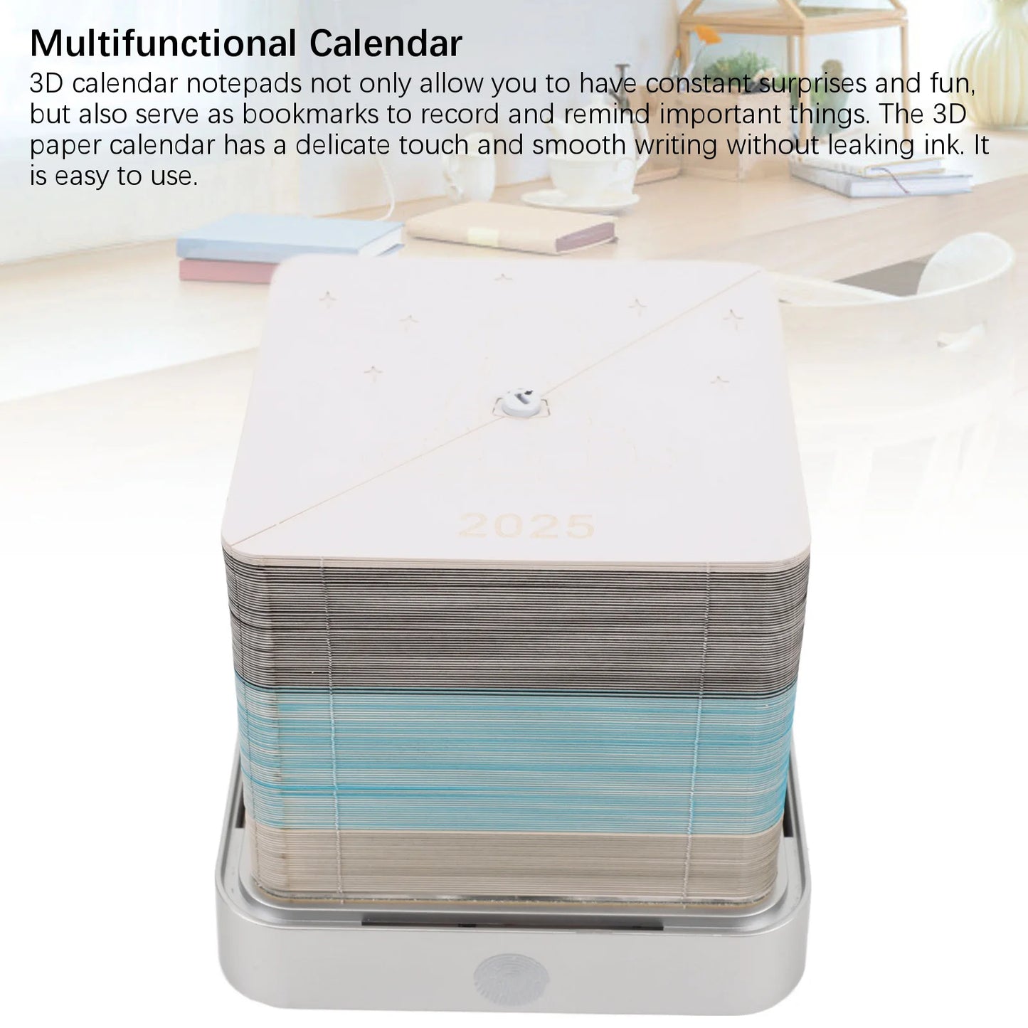 3D Art Calendar Memo Pad 2025 Handmade Decorative Creative Effective