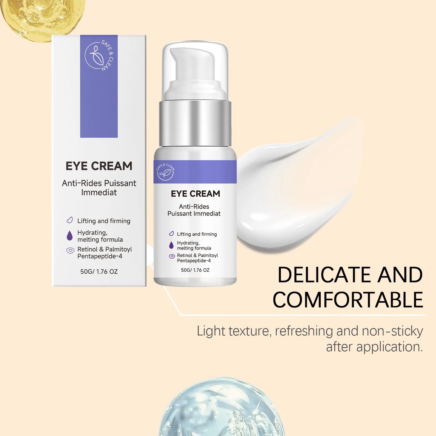 Retinol Eye Cream – Dark Circles, Puffiness & Anti-Aging 50g