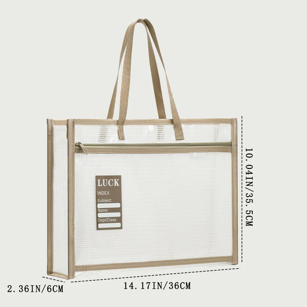 A4 Three-dimensional Subject Classification File Bag Thickened Zipper