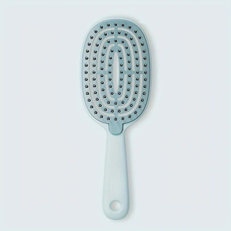 Self-Cleaning Retractable Detangling Hairbrush | Nylon Bristles Detangling Hairbrush Peaceful Pleasures Health and Wellness