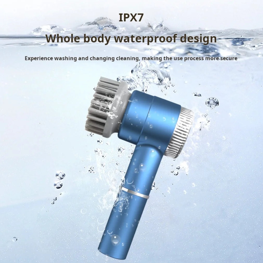 Multifunctional Wireless Electric Cleaning Brush – 5 Heads