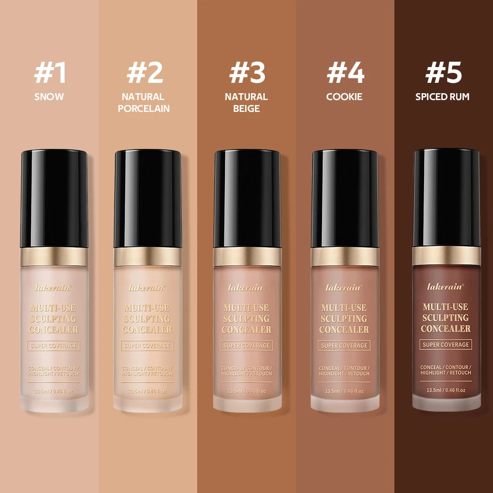 Lakerain 5-Color Waterproof Matte Concealer | Full Coverage
