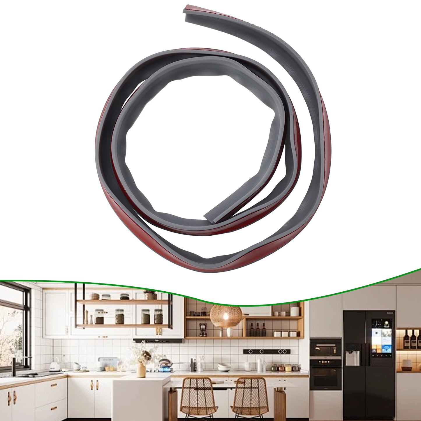 Bathroom Retention Water Barrier Strip Dry&wet Separation Silicone
