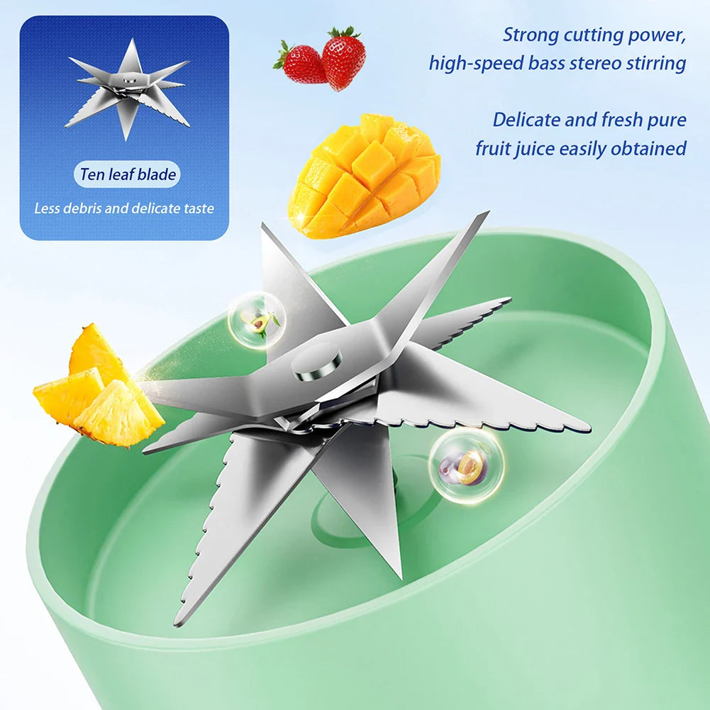 Multiyilego 1200ml Portable Electric Juicer Blender Smoothie Cup