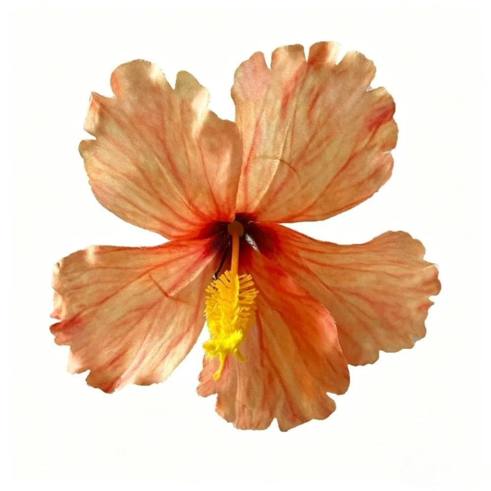 Hibiscus Flower Hair Clip – Bohemian Floral Barrette for Women