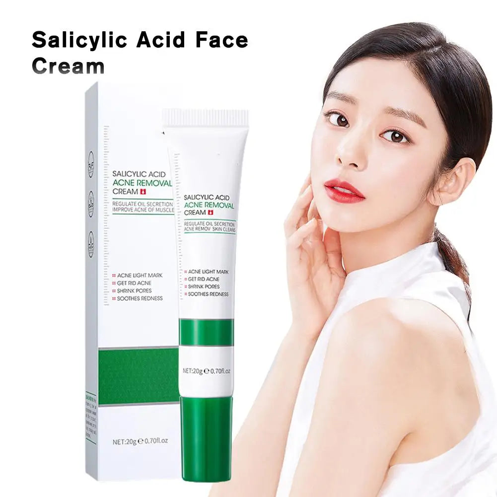 20g Salicylic Acid Shrink Pore Cream Elimination Large Pores Remove Blackehead Face Smooth Repairing Skin Care Product Peaceful Pleasures Health and Wellness