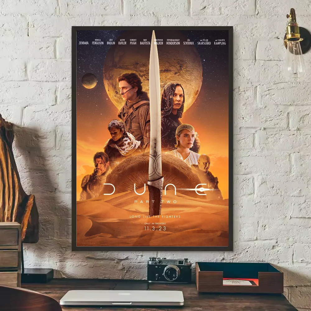 Dune Part 2 Movie Poster HD Waterproof PVC Wall Art Sticker Movie Wall Poster Peaceful Pleasures Health and Wellness