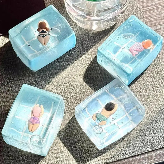 Random Cute Squishy Toy Clear Swimming Pool Squeeze Ball Creative Peaceful Pleasures Health and Wellness