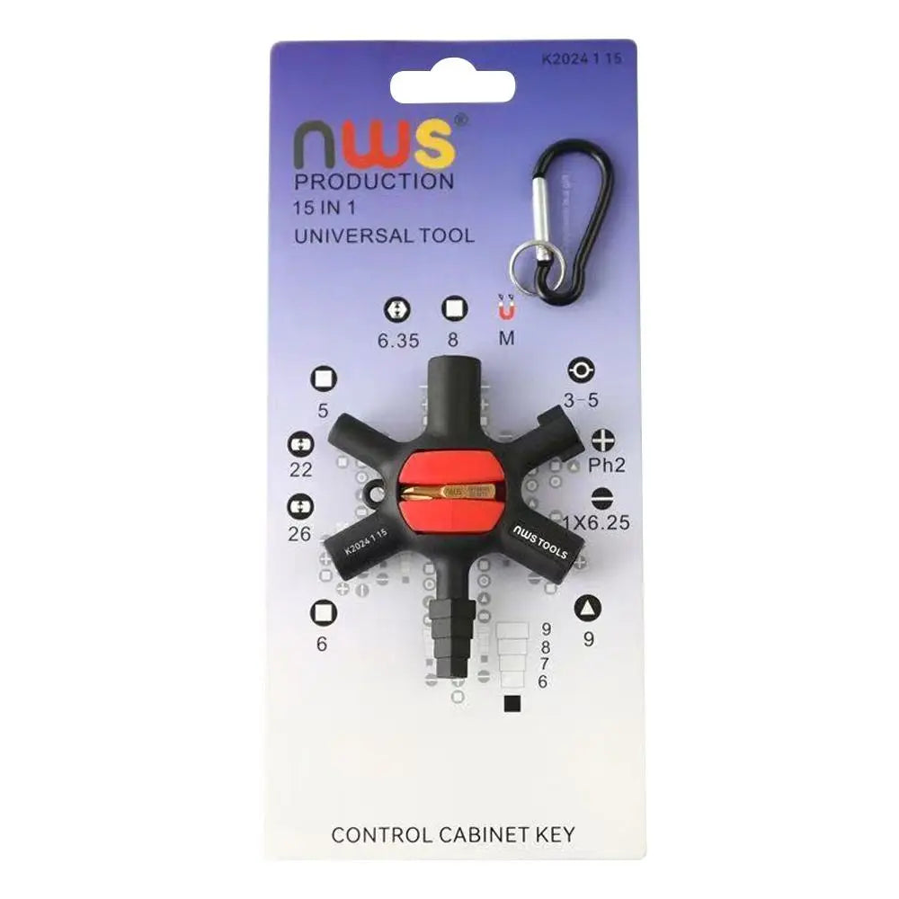 9-in-1 Universal Electrical Key Wrench | High Torque Cabinet Tool