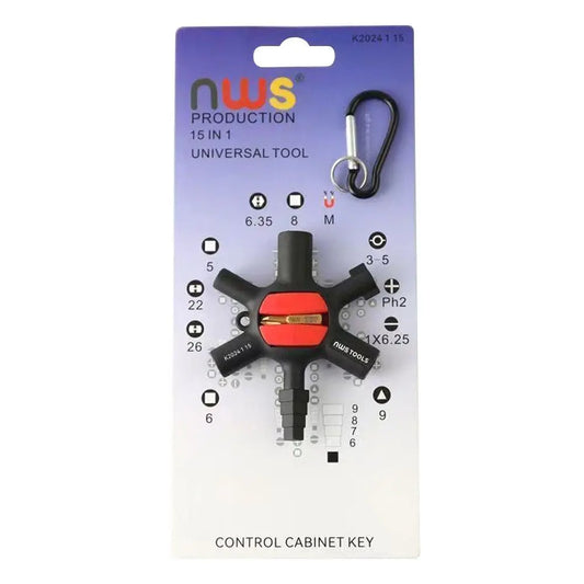 9-in-1 Universal Electrical Key Wrench | High Torque Cabinet Tool Electrical Key Wrench Peaceful Pleasures Health and Wellness
