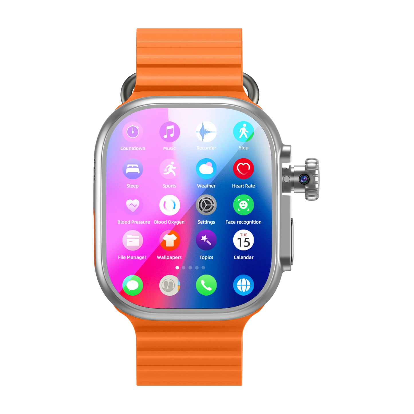 GOLDENSPIKE DW200 Pro 4G Android 13 Smartwatch | Rotating Camera