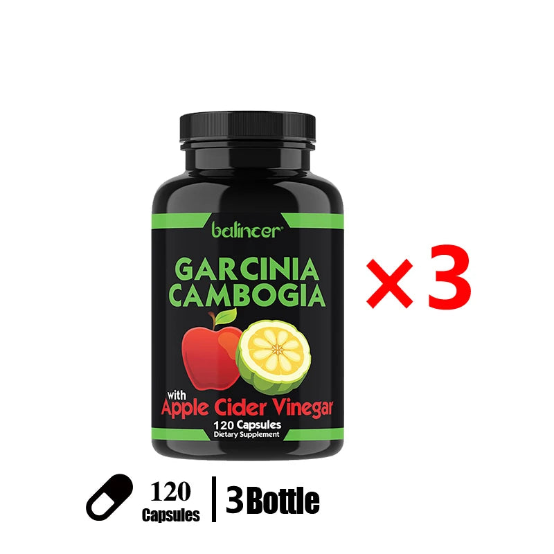 Garcinia Cambogia Extract - Appetite Control, Supports Weight Management, Detoxification, Suitable for Both Men and Women Peaceful Pleasures Health and Wellness 120count-3 bottle