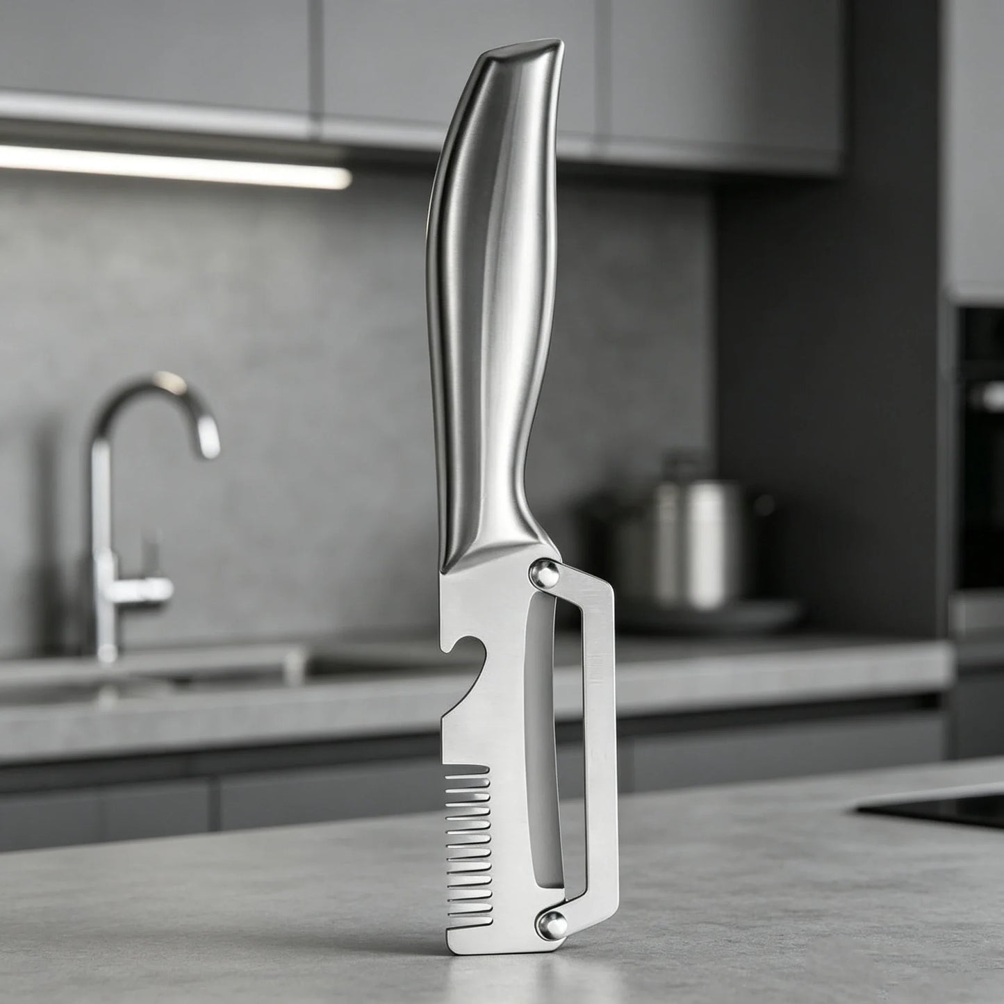 Stainless Steel Peeler Wooden Handle – Multi-Function Kitchen Tool