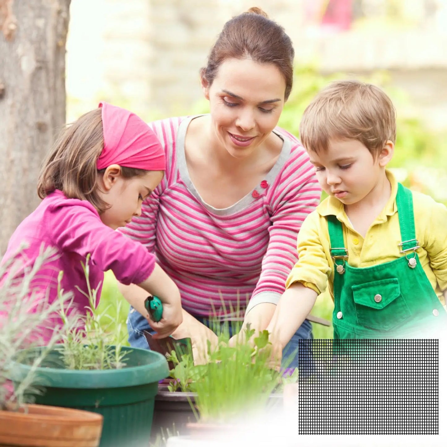 Flower Pot Drainage Mesh Pads 5-Pack | Cuttable Fiberglass Mat
