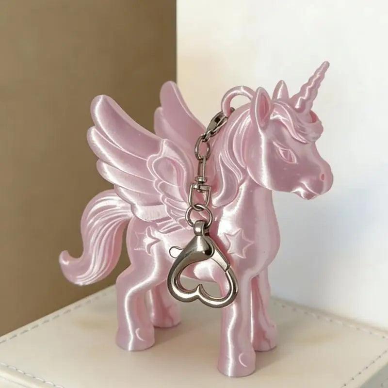 Pink Pegasus Keychain – 3D Printed Cute Bag Charm & Gift
