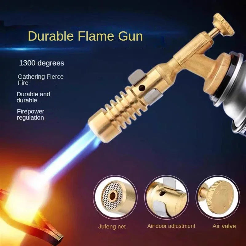 Portable Butane Flame Torch – BBQ, Camping & Cooking Lighter