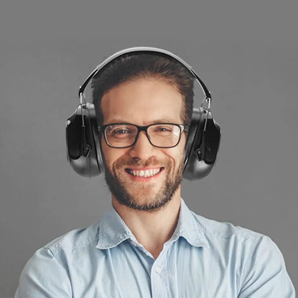 SNR-34dB Adjustable Head Earmuffs Foldable Noise Reduction Ear Defenders Soundproof Effective Ear Protector Peaceful Pleasures Health and Wellness