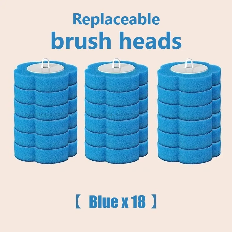 Disposable Toilet Brush Kit | Long Handle & Wall Mount