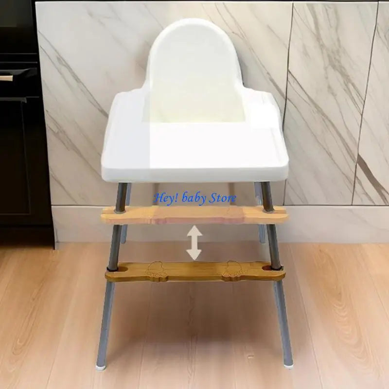 Baby High Chair Footrest Pedal | Round Corners & Rubber Rings