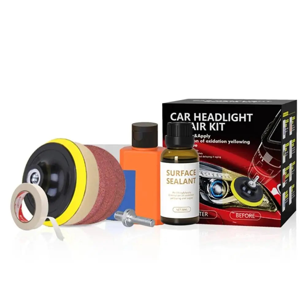 Car Headlight Restoration Kit | Polishing & Repair Set