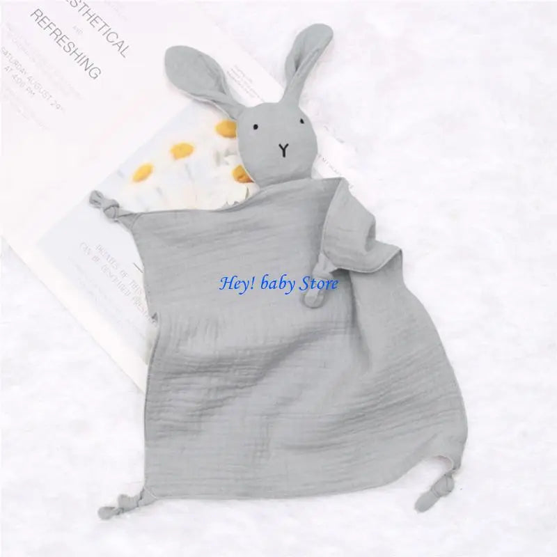 Soft Gauze Rabbit Baby Comfort Blanket & Appease Toy