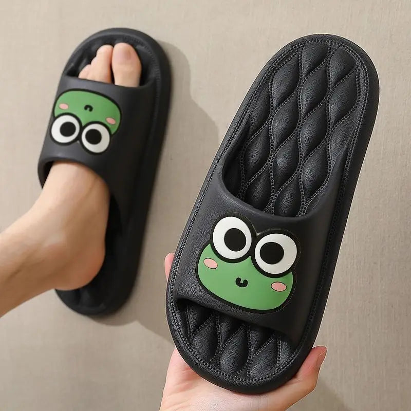 Cute Frog Anti-Slip EVA Slides | Unisex Beach & Home Slippers