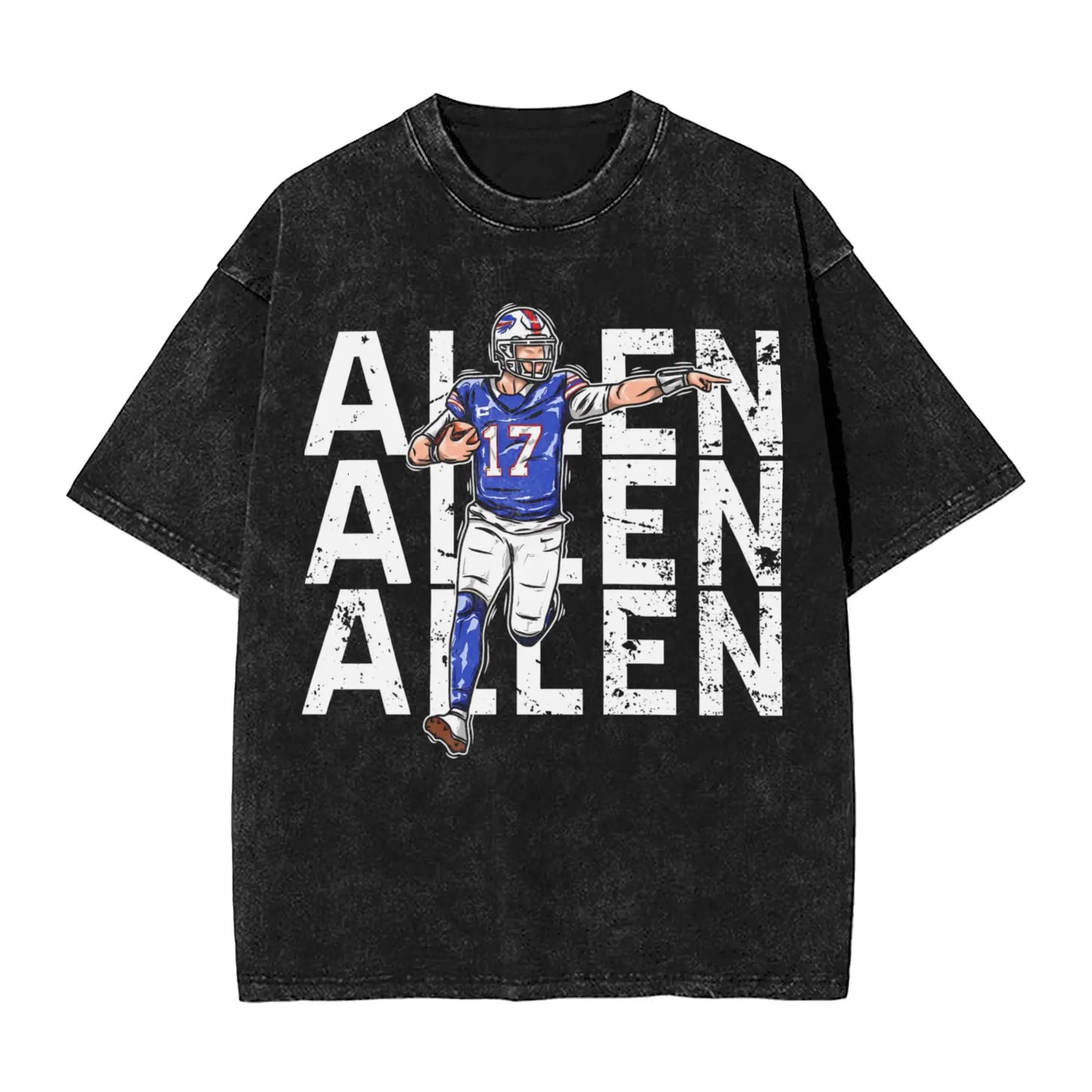 Josh Allen T Shirt Men Pure Cotton Novelty T-Shirts Round Neck Tees Short Sleeve Tops Gift Idea Peaceful Pleasures Health and Wellness 6 S