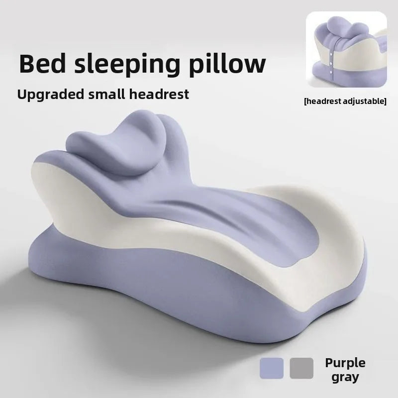 Large Memory Foam Pillow Ergonomic Support Neck Leg Rest Reading Phone Use Bed Sofa Wedge Shape Pain Relief Comfort Peaceful Pleasures Health and Wellness With pillow Blue