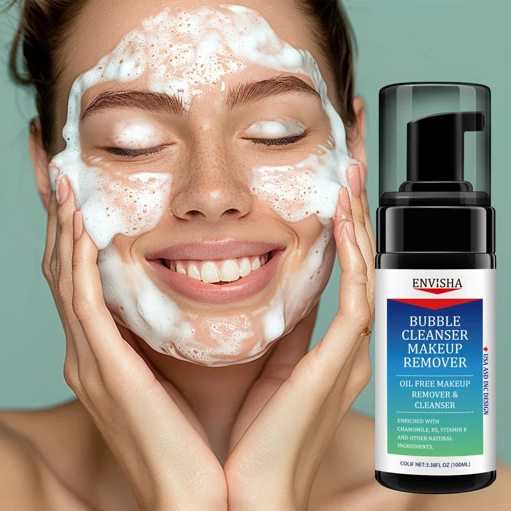 ENVISHA Foaming Makeup Remover & Facial Cleanser 100ml Facial Cleanser Peaceful Pleasures Health and Wellness