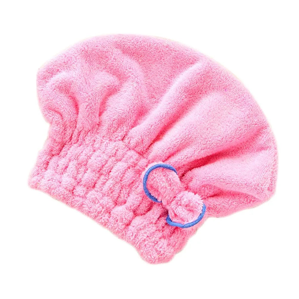 Soft Microfiber Quick Dry Hair Hat for Women Men Unisex Lightweight Towel Turban for Swimming Shower Yoga Peaceful Pleasures Health and Wellness Light pink