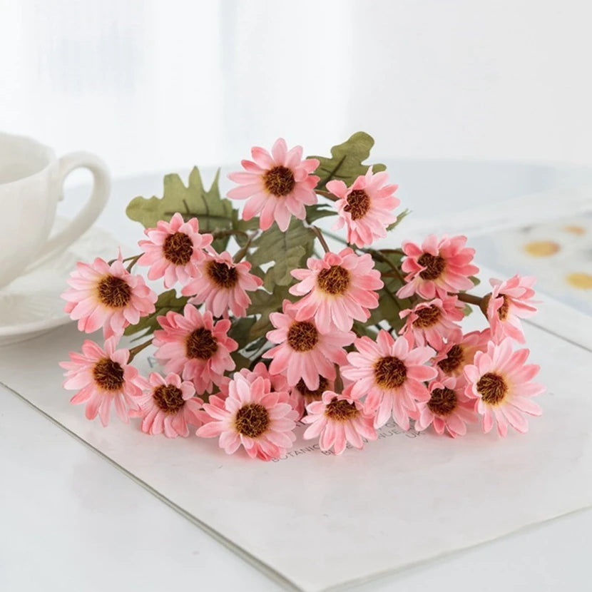 Artificial Silk Daisy Hydrangea Flowers – Wedding & Home Décor