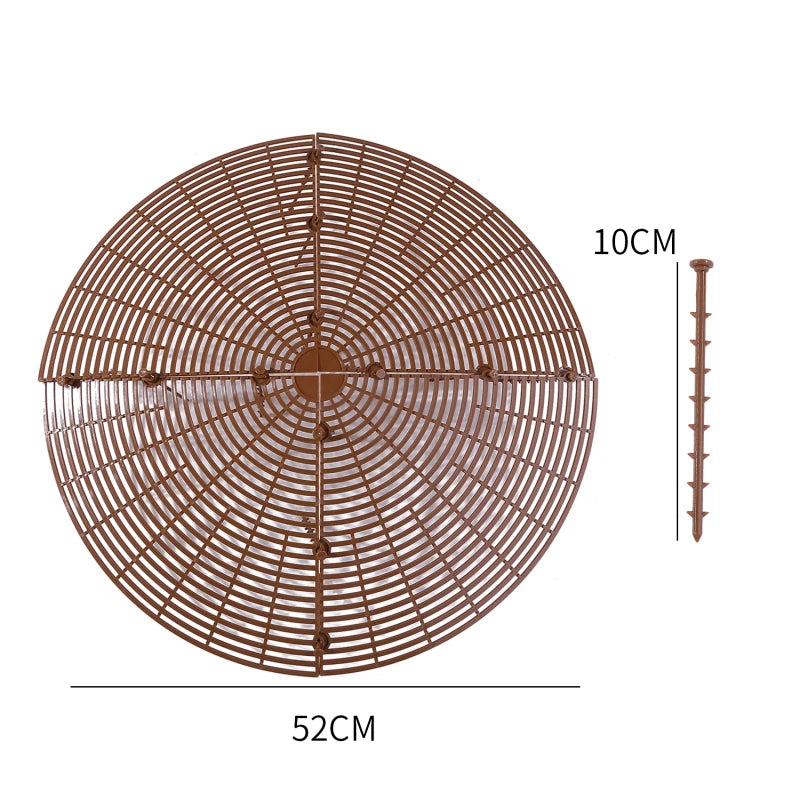 Plant Pot Soil Guard Grid Cover with Nails | Cat & Baby Safe