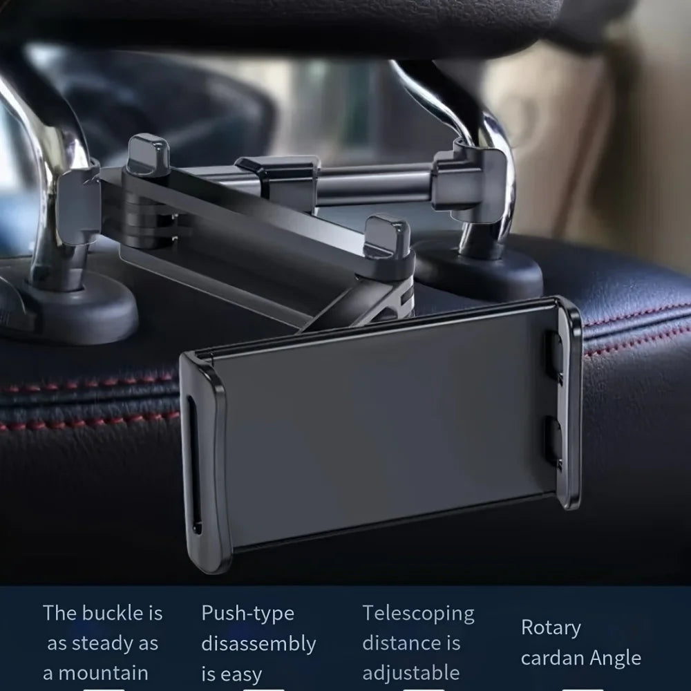 Universal Car Headrest Phone & Tablet Mount Holder 5–13 Inch