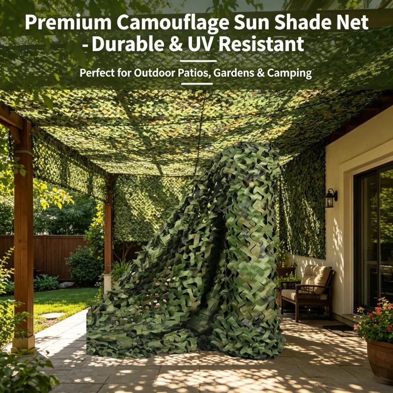 Cover, Conceal or Decorate with This 150x200cm Tactical Woodland Camo Net – Ideal for Hunting, Camping, Sun Shade & Photograph Peaceful Pleasures Health and Wellness