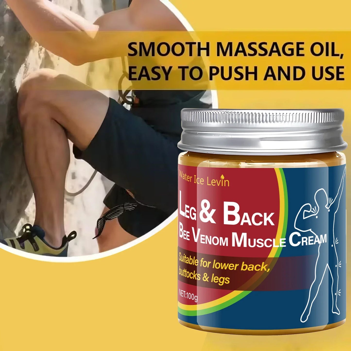 Bee Venom Muscle Cream – Lower Back, Buttocks & Legs