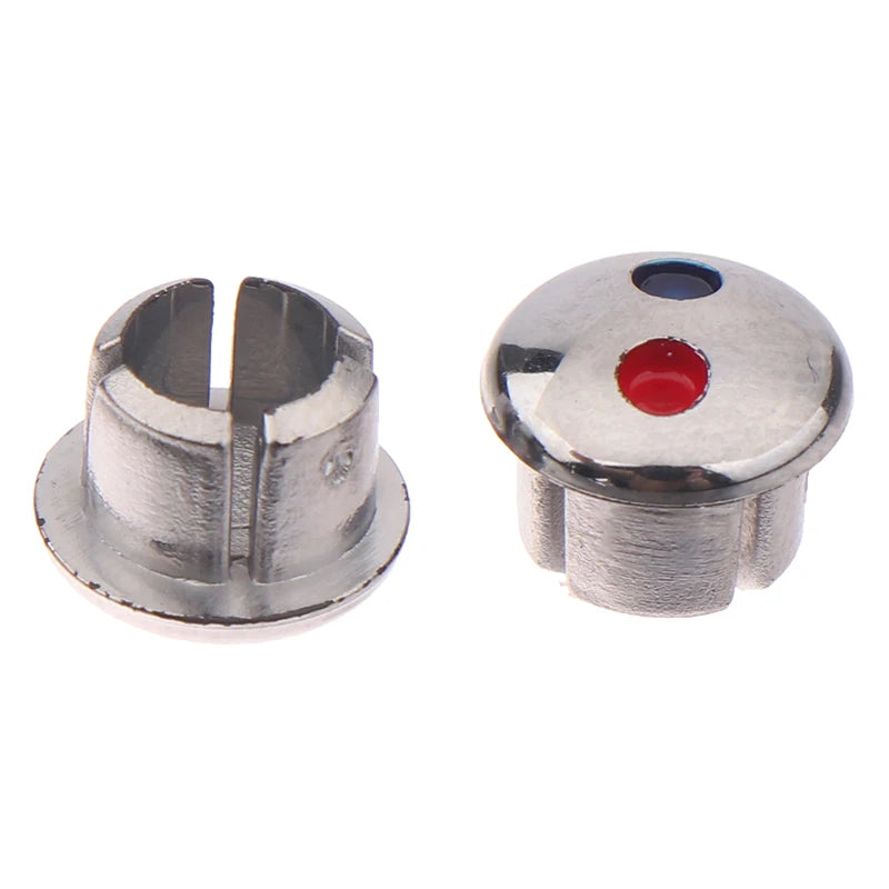 10pcs Hot & Cold Faucet Handle Caps – Red & Blue Labels