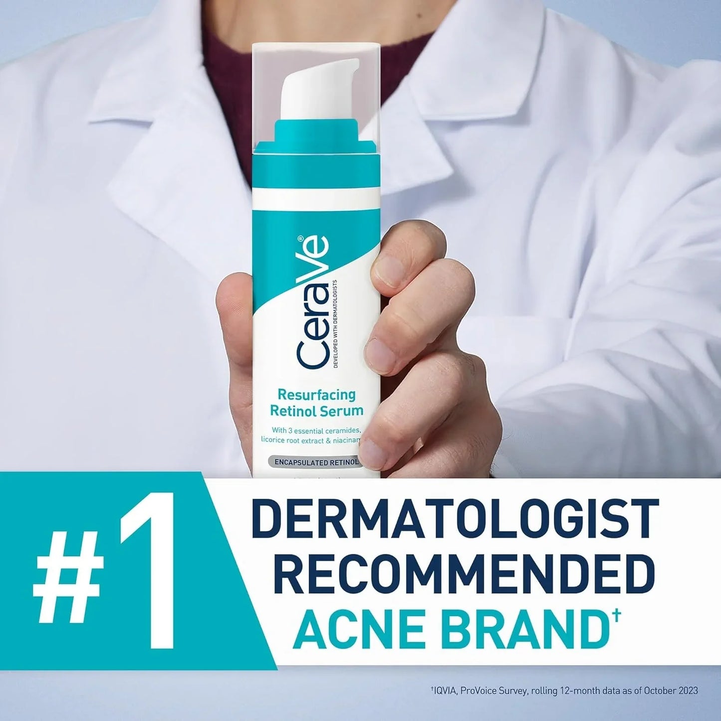 CeraVe Retinol Serum – Niacinamide, Ceramides & Licorice Root