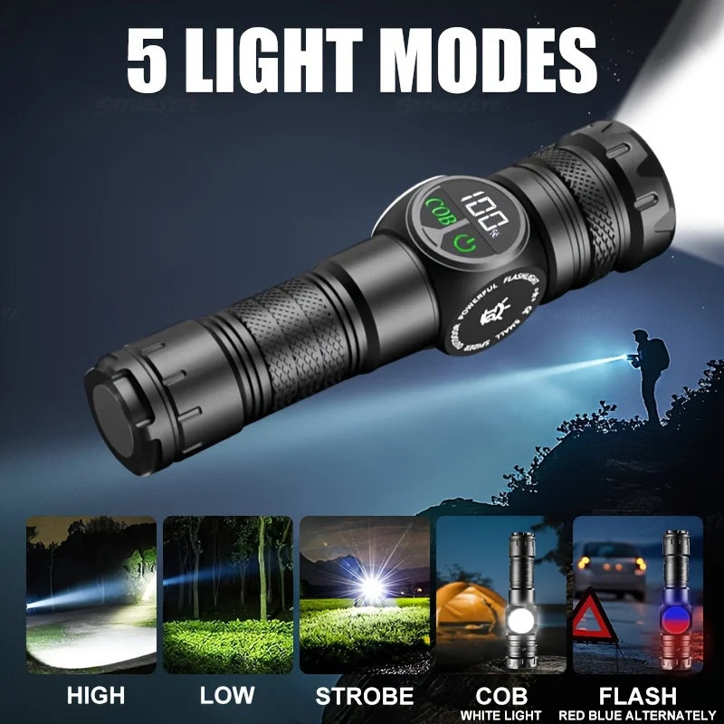 Mikenoon LED Tactical Flashlight | USB Rechargeable Waterproof