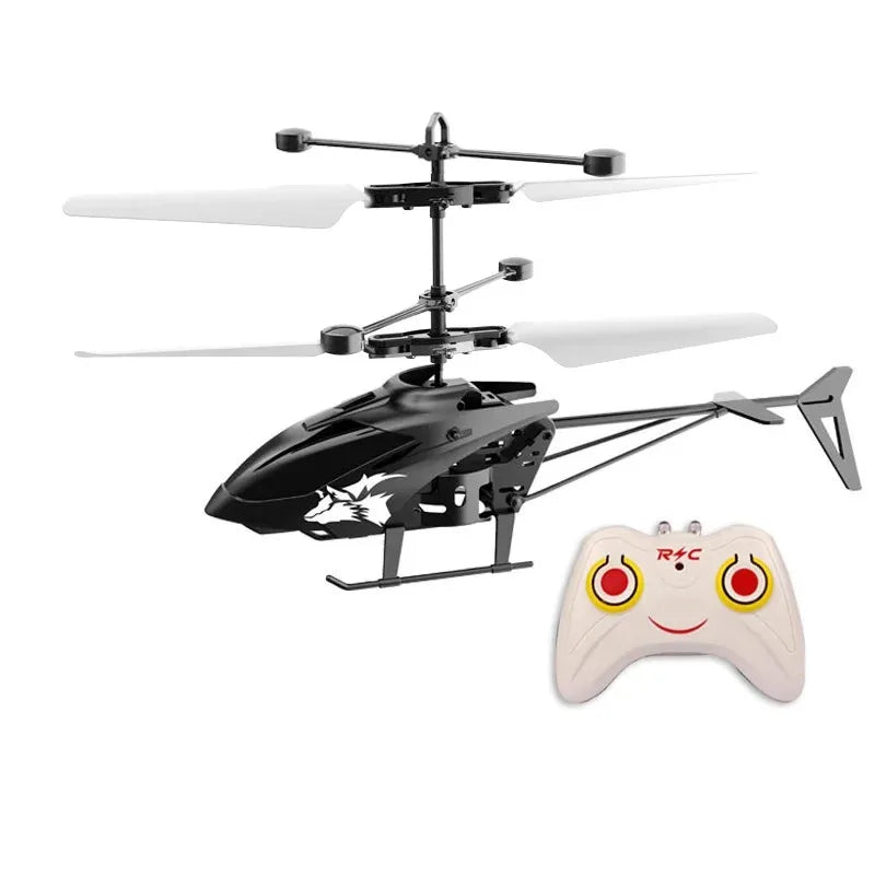 Mini RC Drone Rechargeable No Remote Control RC Helicopters Drone Toys Induction Hovering Safe Fall-resistant Rc Airplane Peaceful Pleasures Health and Wellness black