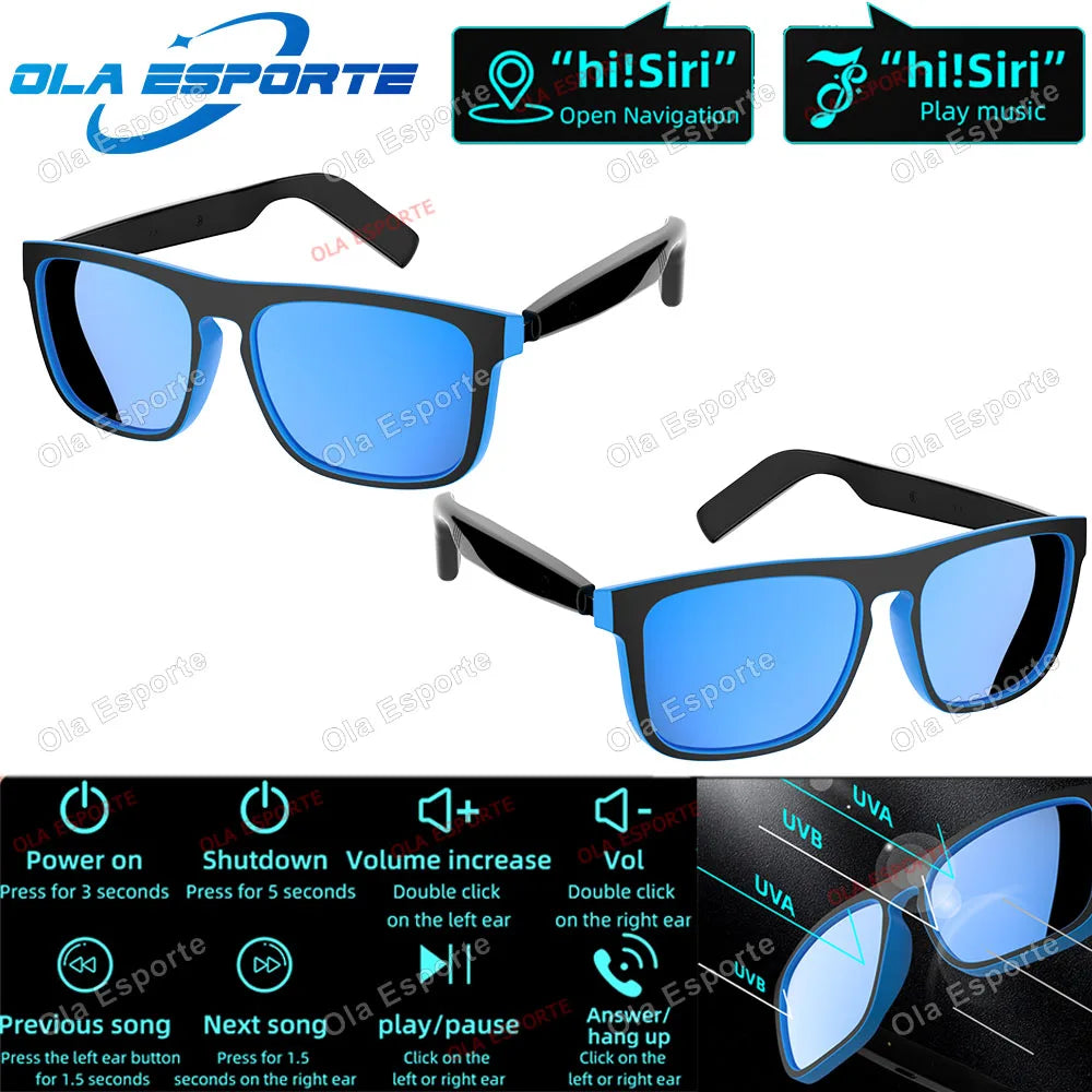 AI Smart Glasses Bluetooth 5.4 | Camera, Touch Control & Voice Assistant