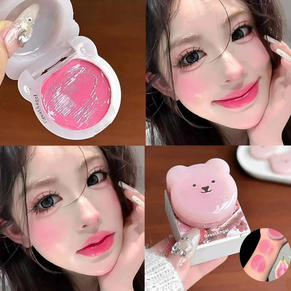 Korean Jelly Blush Cream | Lip & Cheek Dual-Use Blusher