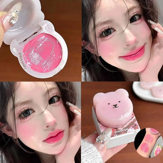 Korean Jelly Blush Cream | Lip & Cheek Dual-Use Blusher Cream Blush Peaceful Pleasures Health and Wellness