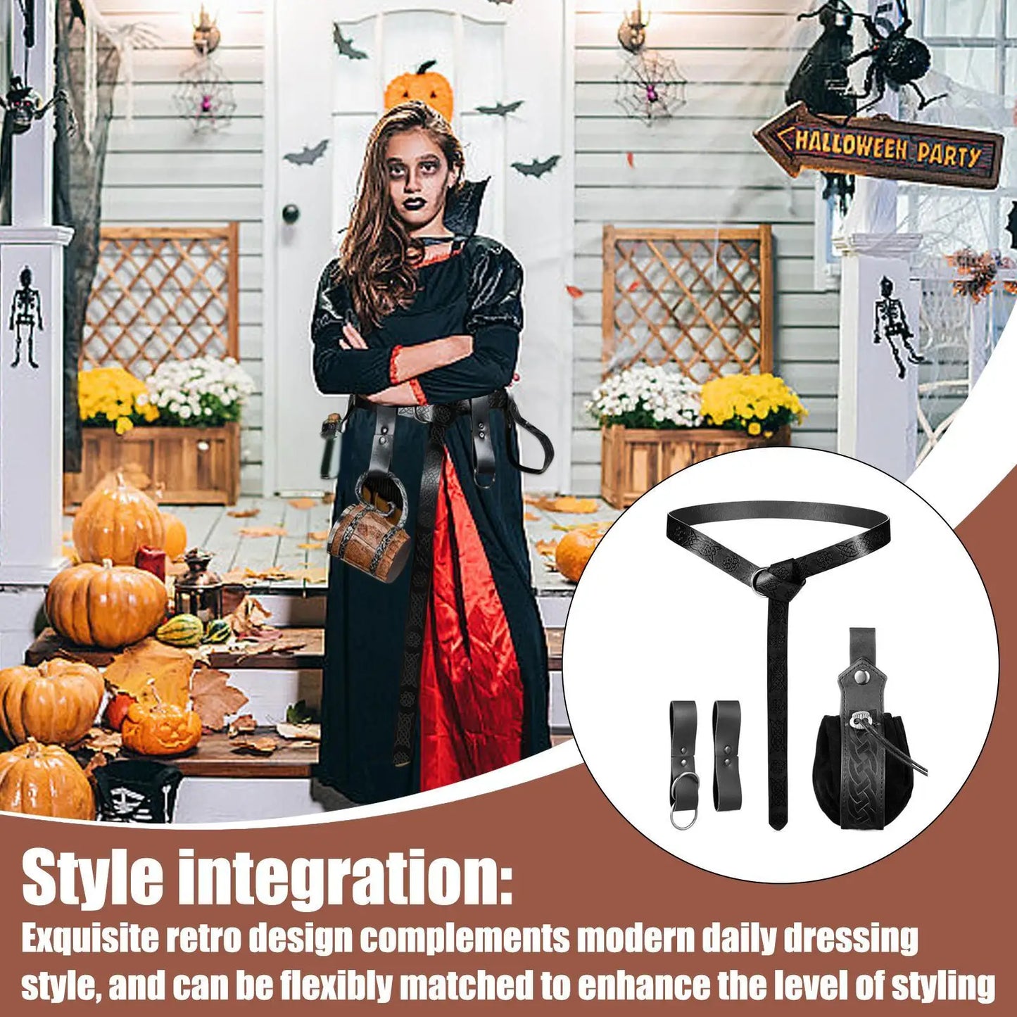 Renaissance Belt Accessories Renaissance Belt Bag Cosplay Accessories Cosplay Purse Outfit Supplies for Women Adults Convention Peaceful Pleasures Health and Wellness
