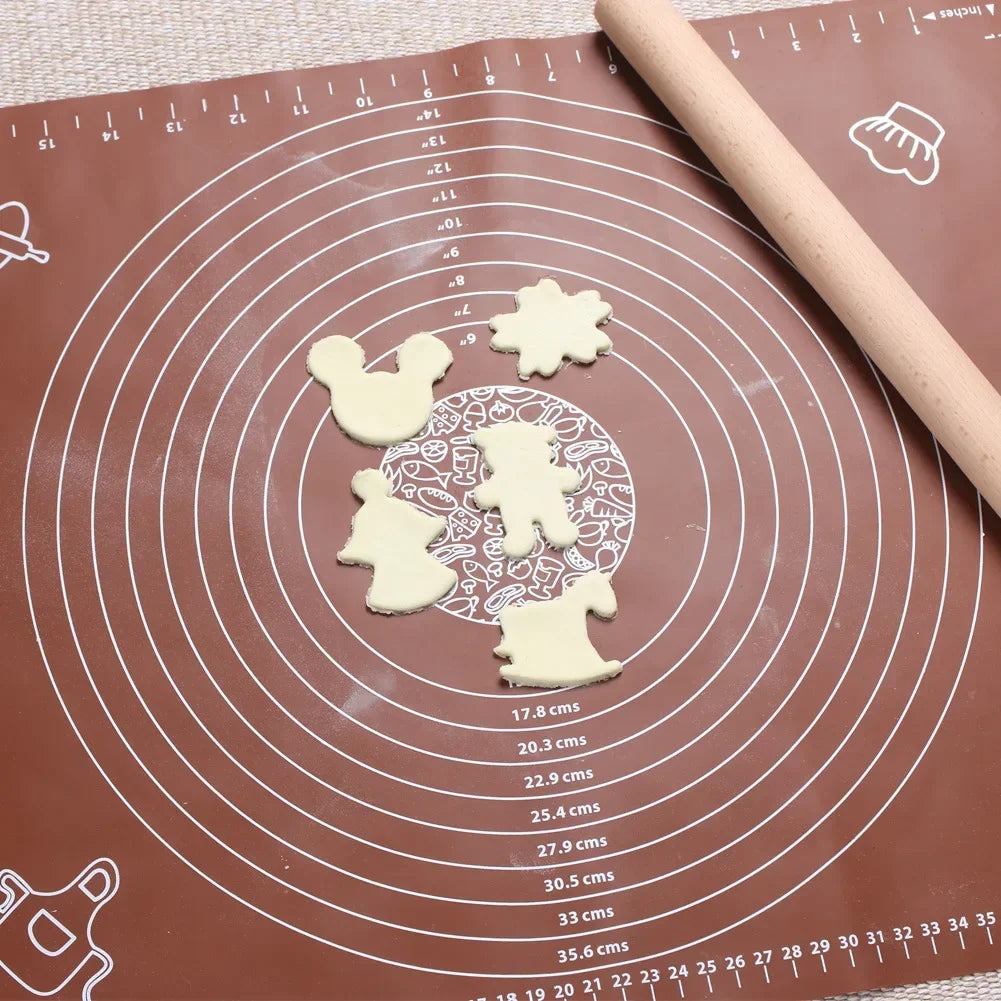Silicone Pastry Mat Non-Stick Baking Dough Rolling Mat 45×60cm