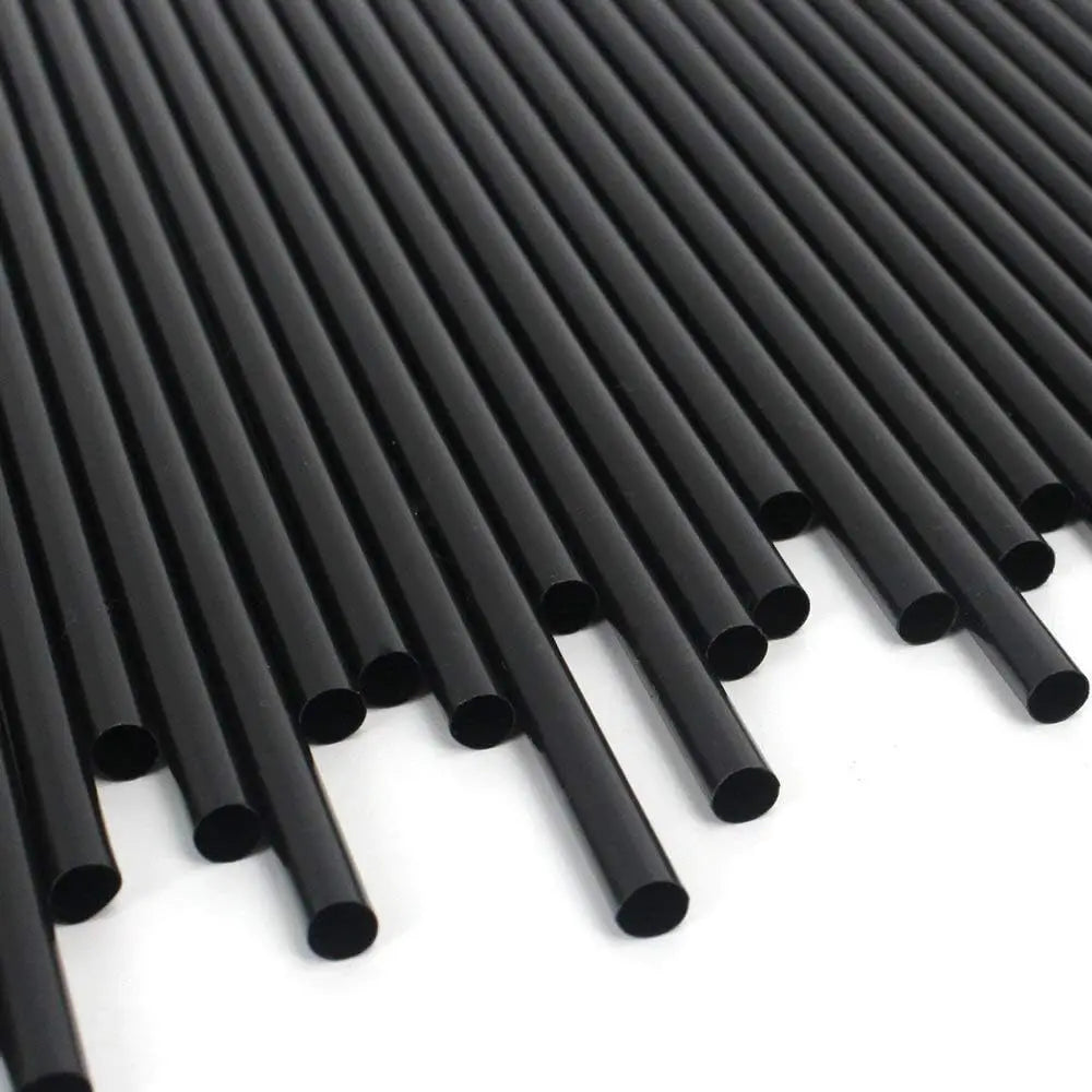 19cm Black or Clear Plastic Straws Indvidually Wrapped BPA free Drinking Straws 7.75 Inches or 9 Inches Bended Straws Beverage Peaceful Pleasures Health and Wellness
