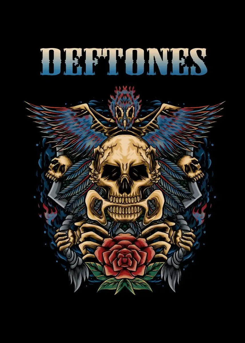 Classic Rock Metal Band Deftones Music Album Posters and Prints Canvas Painting Wall Art Pictures for Club Room Home Decor Peaceful Pleasures Health and Wellness