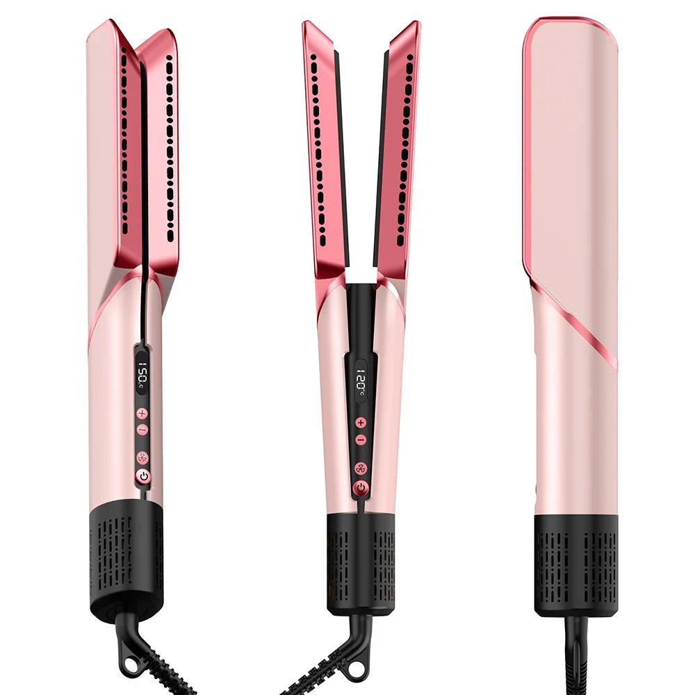 Professional 2 IN 1 Airflow Hair Straightener Hair Dryer Wet & Dry Air Styling Flat Iron Negative Ion Iron Hair Straightener Peaceful Pleasures Health and Wellness